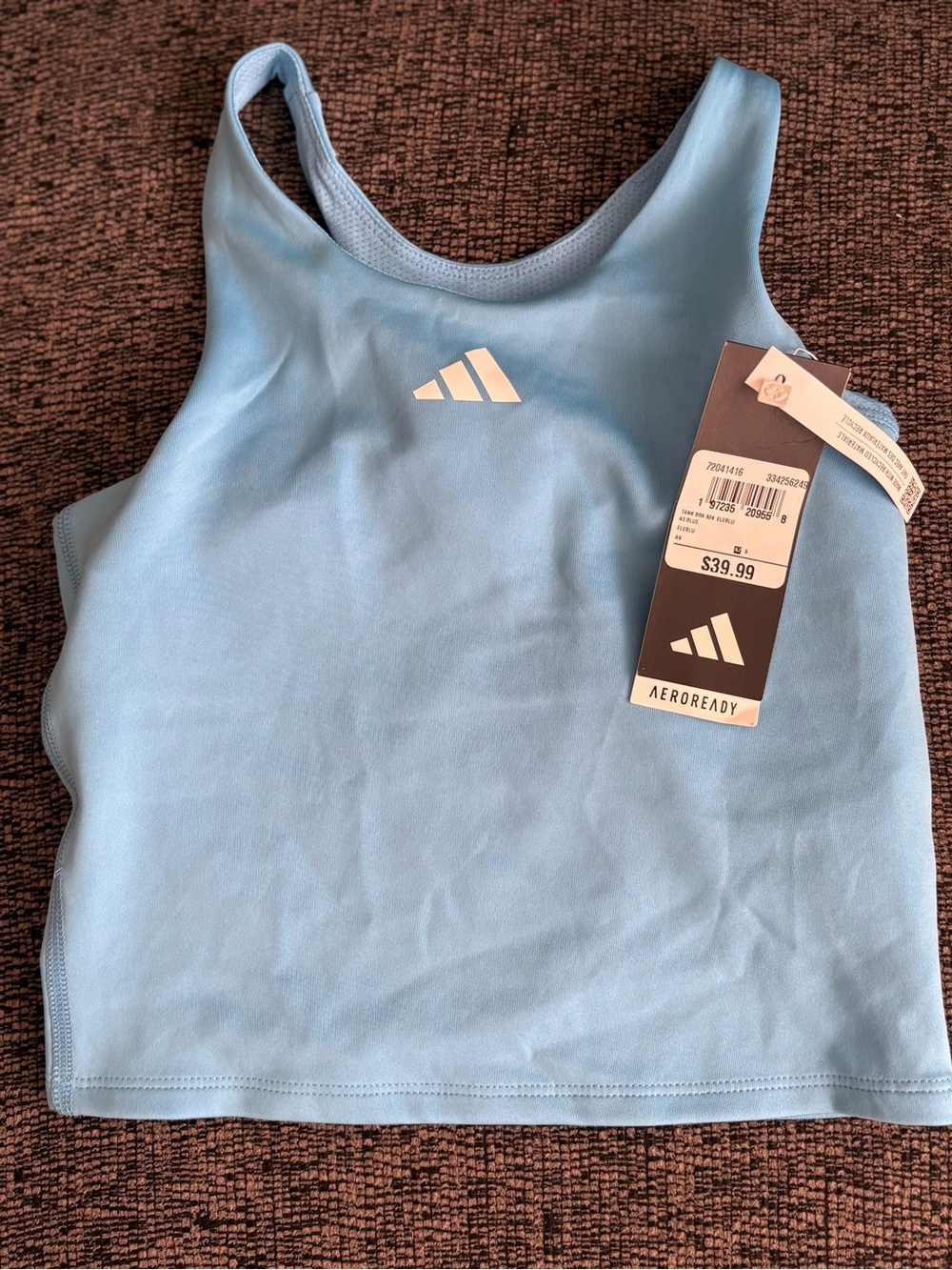 adidas Light Blue AEROREADY Tank Top